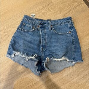 501 levi denim womens shorts size 27